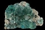 Stepped Green Fluorite Crystal Cluster - Fluorescent #112855-1